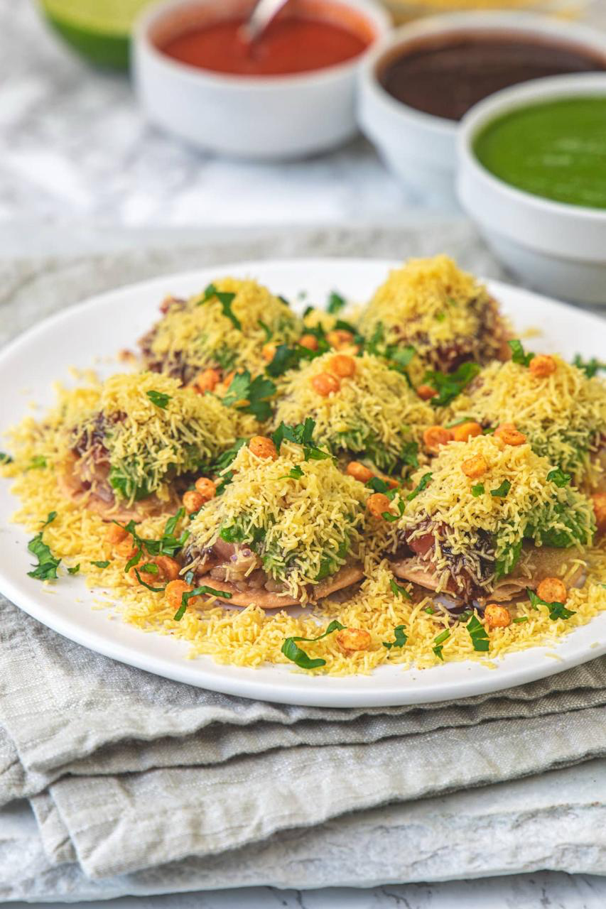 Mumbai-style sev puri chaat